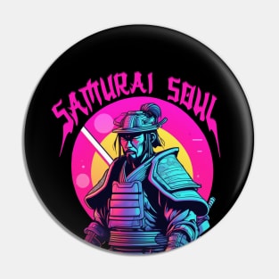 Cyberpunk Samurai, Samurai Soul, Neon Samurai Pin