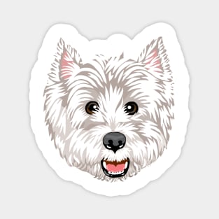 Westie face Magnet