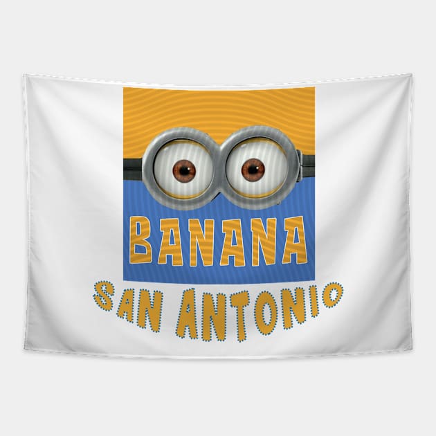 DESPICABLE MINION AMERICA SAN ANTONIO Tapestry by LuckYA