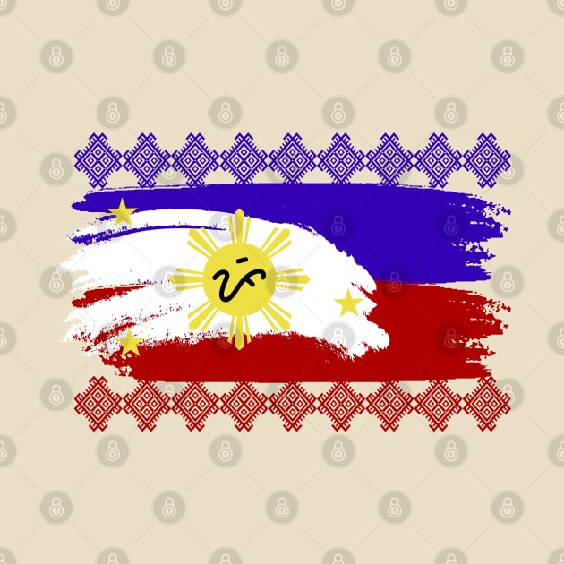 Phil.Flag / Baybayin word PI (Pilipinas) by Pirma Pinas