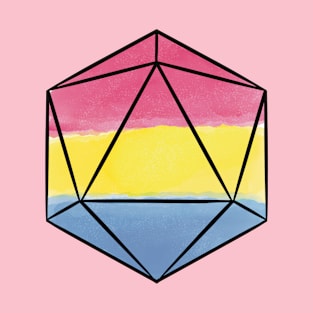 Pansexual d20 Dice T-Shirt