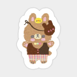 Chokobi-chan the Chocolate Bunny Magnet