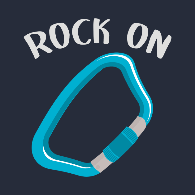 Rock on rock climbing T-shirt by PaletteDesigns