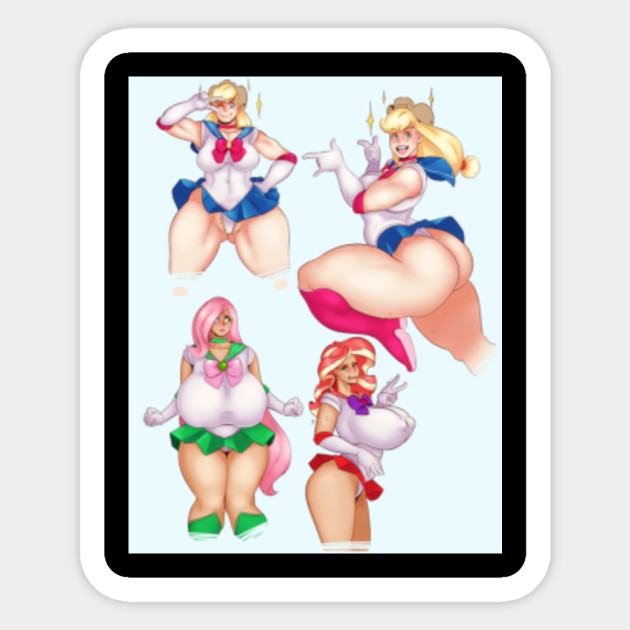 Sailor Moon Light With Thick Girls Anime And Manga Sticker