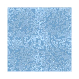 Mosaic, abstract, pale-blue, paleblue, lightblue, blue, pattern, acrylic, colorful, homedecor, decor, minimal, T-Shirt