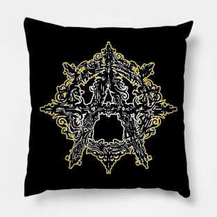 Anarchy Symbol Tribal Pillow