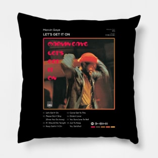 Marvin Gaye - Let's Get It On Tracklist Album Pillow