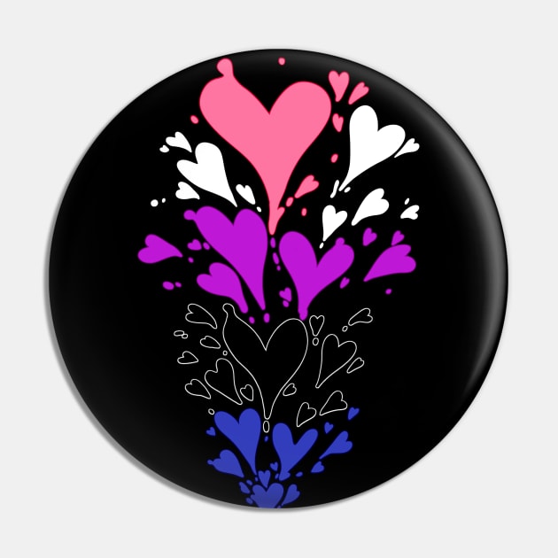 Loveheart - Genderfluid Pin by Wissler