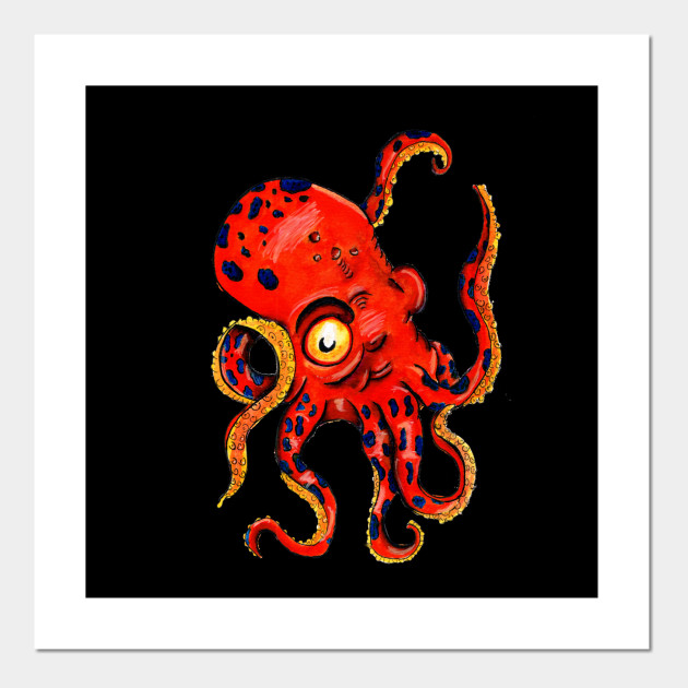 Octopus Kraken Traditional Japanese Deep Sea Squid Octopus