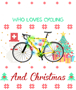 Just a girl who loves cycling and christmas Magnet