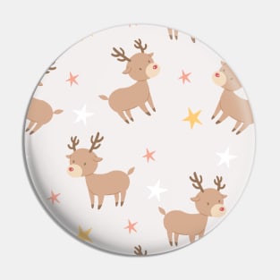 Reindeer Pattern Pin