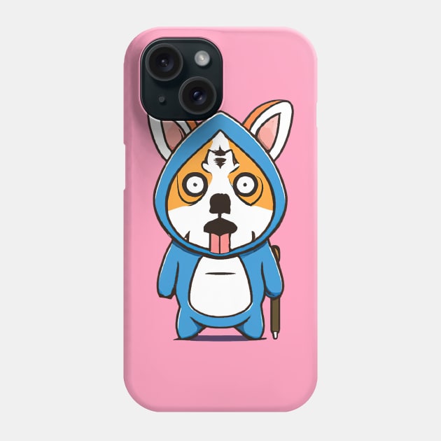 Corgi Scary Costume Halloween Retro Colorful Phone Case by BetterManufaktur