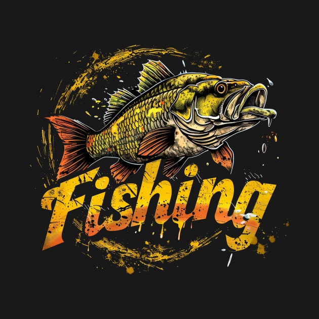 Fishing t-shirt by GreenMary Design