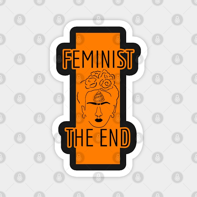 Feminist THE END 2 Magnet by Skull-blades