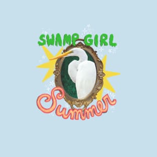 Swamp Girl Summer - Egret T-Shirt