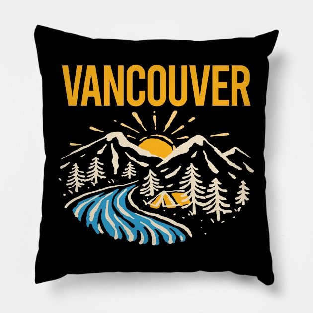 Nature Landscape Vancouver Pillow by rosenbaumquinton52