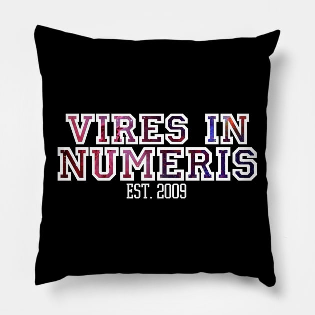 Space Galaxy Vires in Numeris Cryptocurrency Pillow by felixbunny