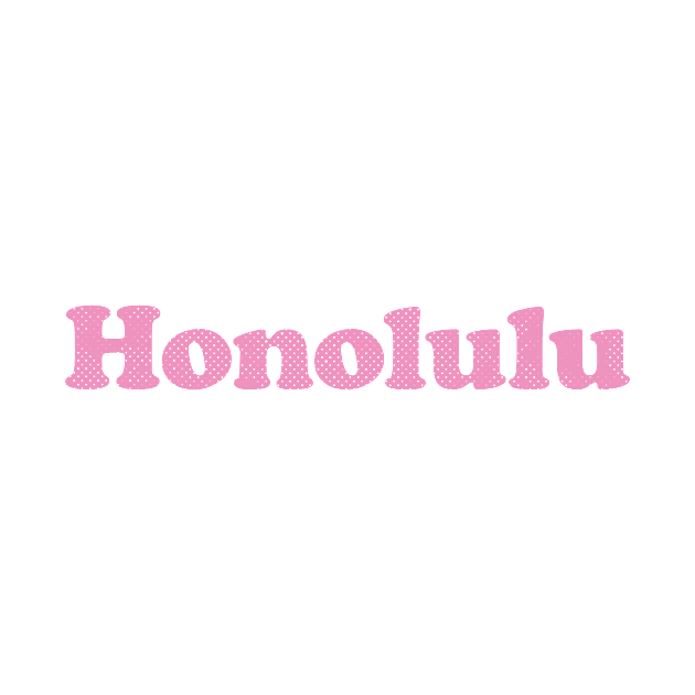 Honolulu, Hawaii - HI, Retro Typography by thepatriotshop