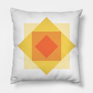 geometric pattern of squares Pillow