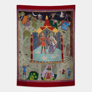 Frog Tsarevna Tapestry