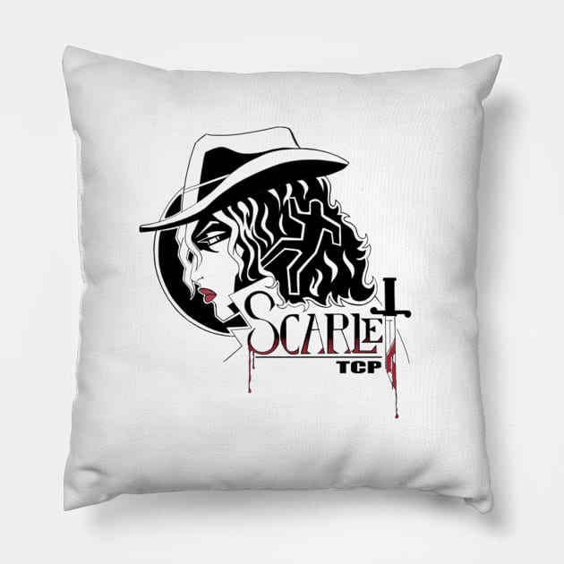 Scarlet TCP Transparent Single Sided Logo Pillow by Scarlet TCP