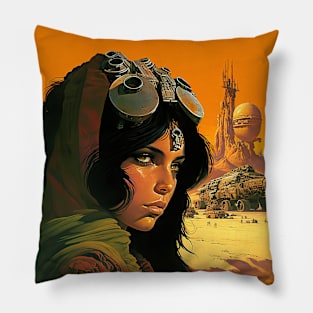 We Are Floating In Space - 71 - Sci-Fi Inspired Retro Artwork Pillow