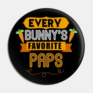 MENS EVERY BUNNYS FAVORITE PAPS SHIRT CUTE EASTER GIFT Pin