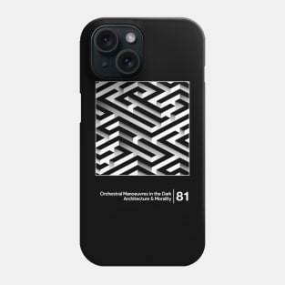 OMD - Architecture & Morality / Minimal Style Graphic Artwork Design Phone Case