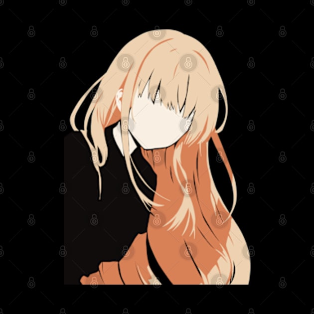 MAHIRU SHIINA MINIMALIST ANIME PEEKER PORTRAIT FROM THE ANGEL NEXT DOOR SPOILS ME ROTTEN OR OTONARI NO TENSHI-SAMA NI ITSUNOMANIKA DAME NINGEN NI SARETEITA KEN by Animangapoi