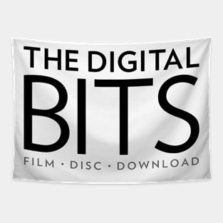 The Digital Bits - Black on Light - Big Front Tapestry