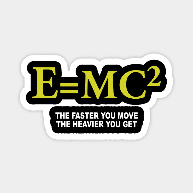 Funny Math Science E=MC2 Magnet by ChrifBouglas