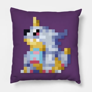 Gabumon low-res pixelart Pillow