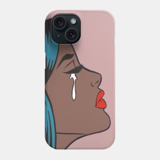 Crying Comic Girl Phone Case