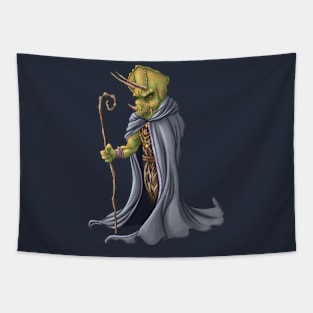 Triceratops Wizard Tapestry