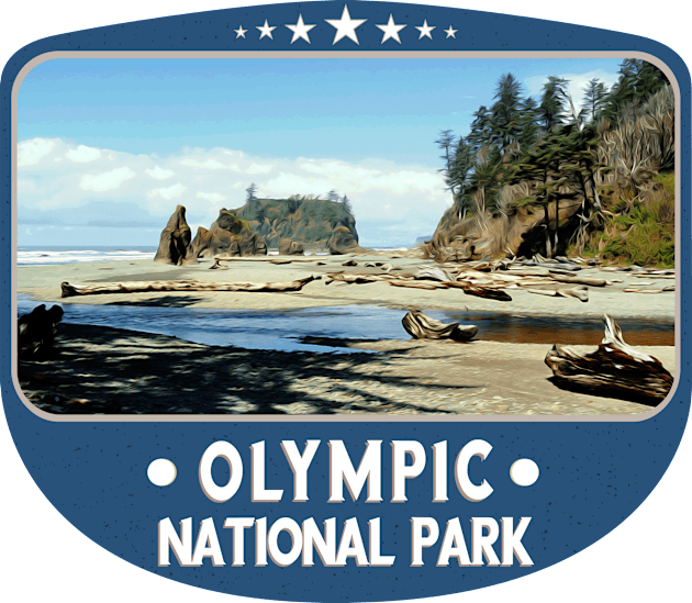 Olympic National Park Washington State Park Kids T-Shirt by DexterFreeman