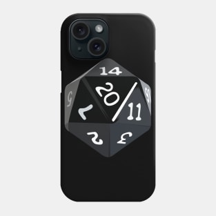 Nerdy D20 role game Phone Case