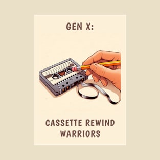 Gen X: Cassette Rewind Warriors, view 1 T-Shirt