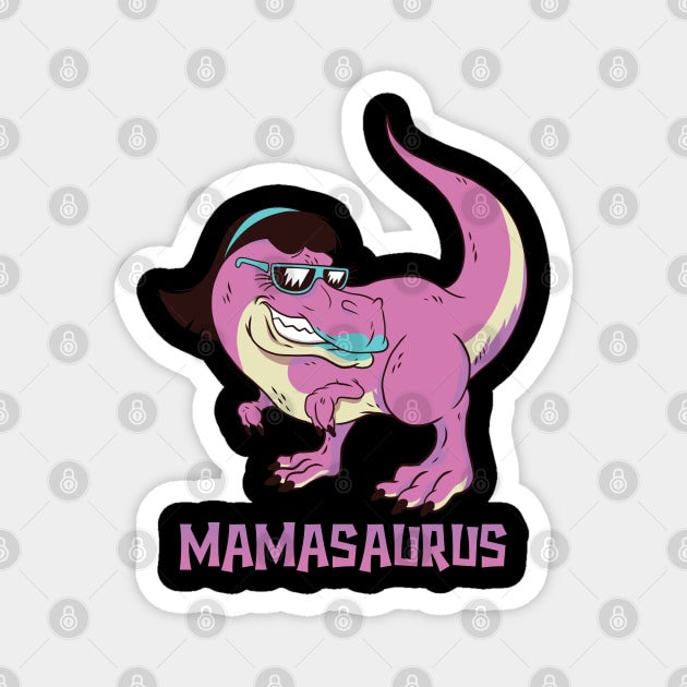 Pastel Goth Mamasaurus T-Rex - Mama Saurus Magnet by PinkyTree