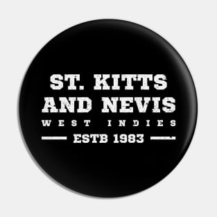 St Kitts and Nevis Estb 1983 West Indies Pin