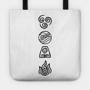 The Four Elements Black Tote