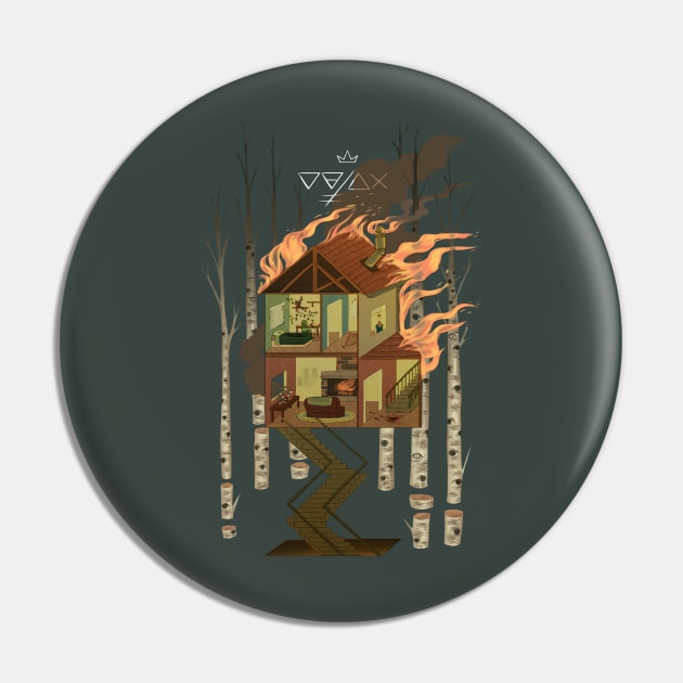 House on Fire Pin by Sorotrax