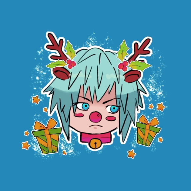 Kingdom Hearts 3 Chibi Christmas Riku by WHollyArts