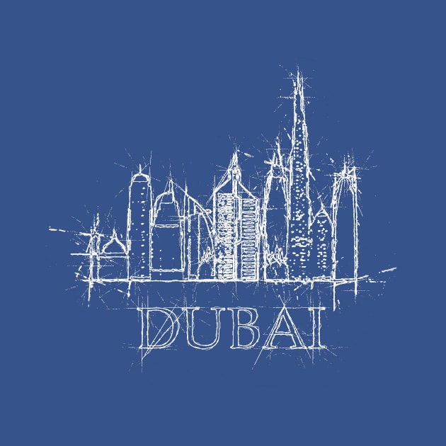 Dubai skyline by DimDom