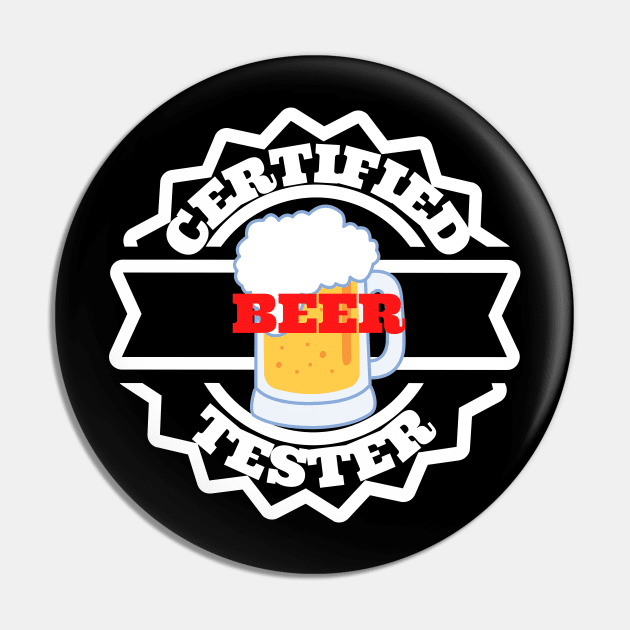 certified beer tester Pin by meltubs76