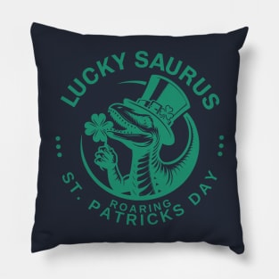 Lucky saurus. Roaring. Pillow