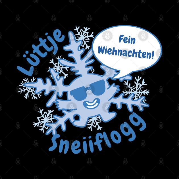 Lüttje Sneeiflogg Small Sneeflocke by DormIronDesigns