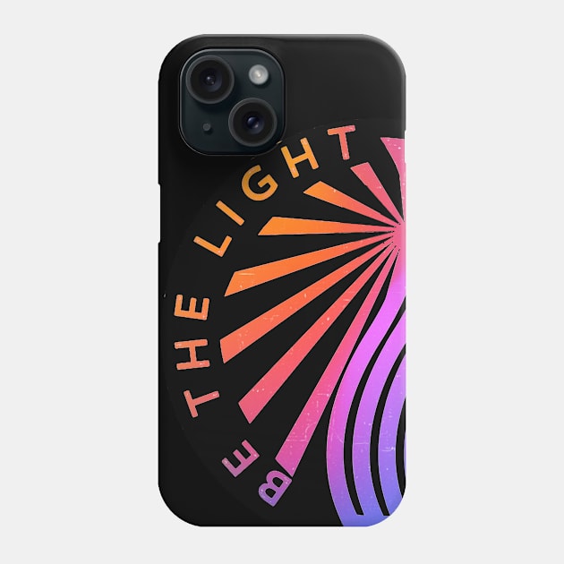 Be the Light in the World Christian, Hipster, Logo Design Phone Case by BeLightDesigns