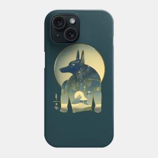 Blue Anubis Phone Case