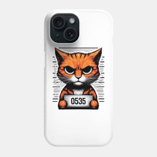 Orange Cat Mugshot Phone Case
