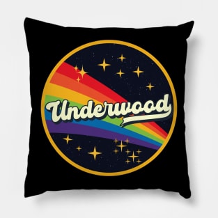 Underwood // Rainbow In Space Vintage Style Pillow